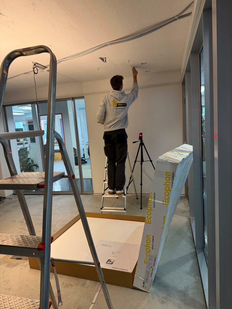 Akustikplatten – Installation