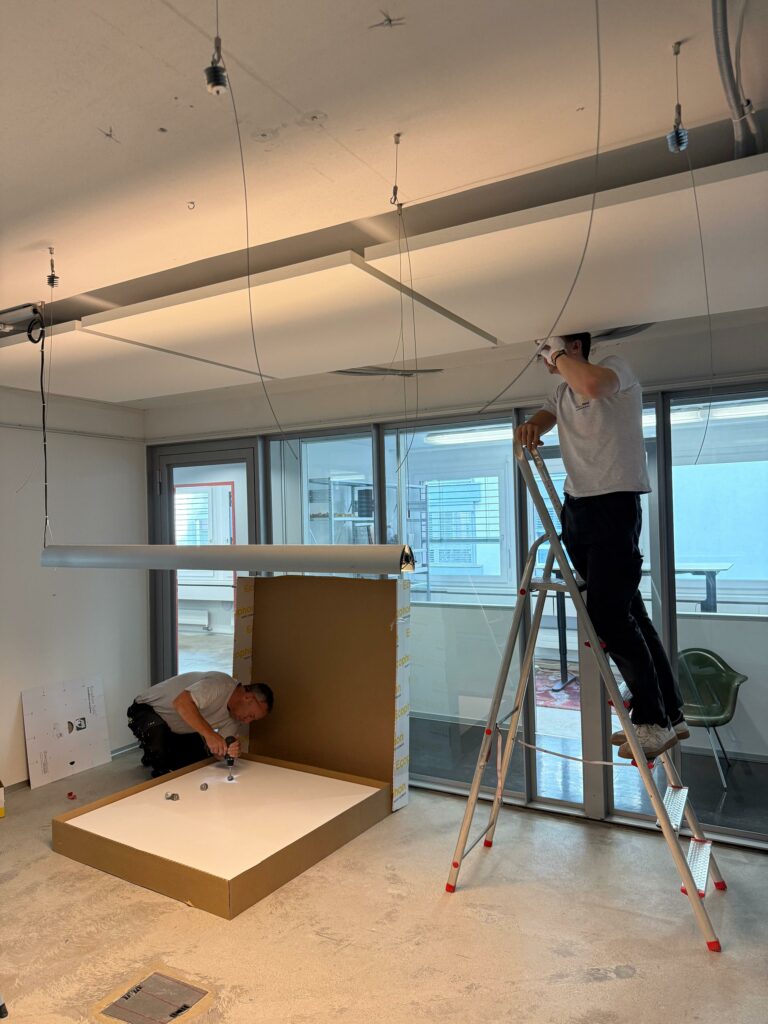 Akustikplatten – Installation